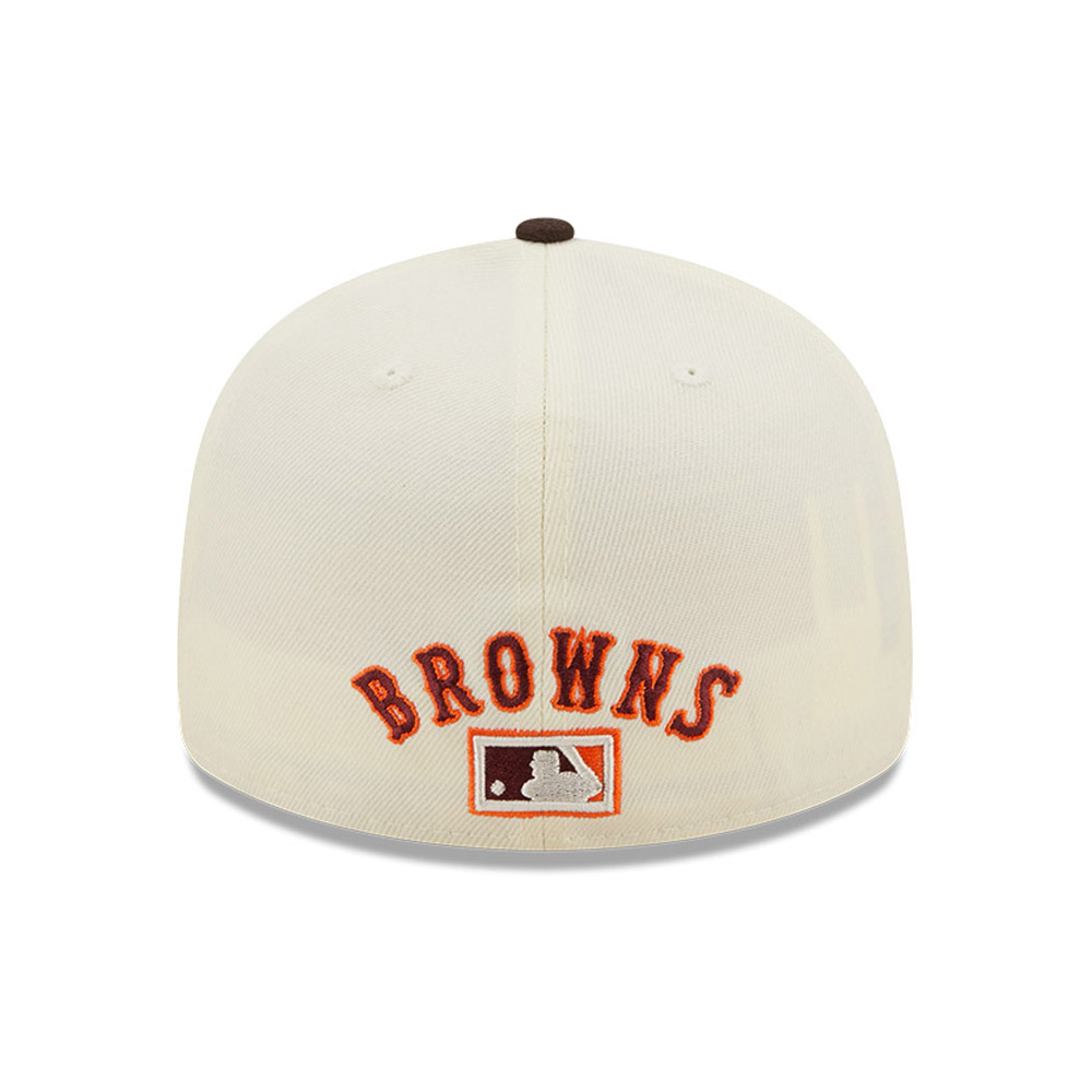 Cappellino 59FIFTY Low Profile St. Louis Browns Cooperstown Patch Bianco