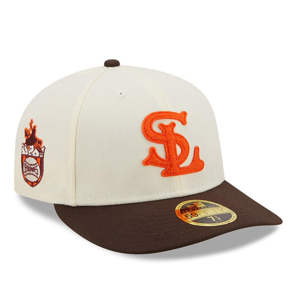 St. Louis Browns Cooperstown Patch Blanco 59FIFTY Gorra de perfil bajo