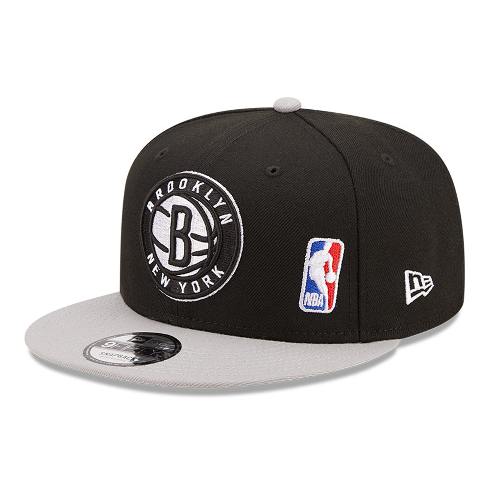 Brooklyn Nets Team Arch Black 9FIFTY Snapback Cap