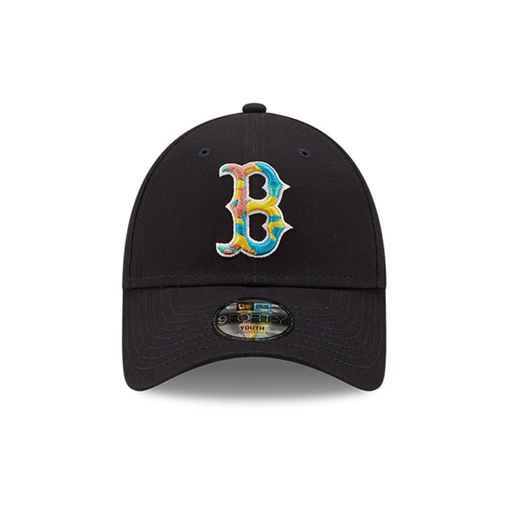 Boston Red Sox Camo Infill Kids Navy 9FORTY Adjustable Cap