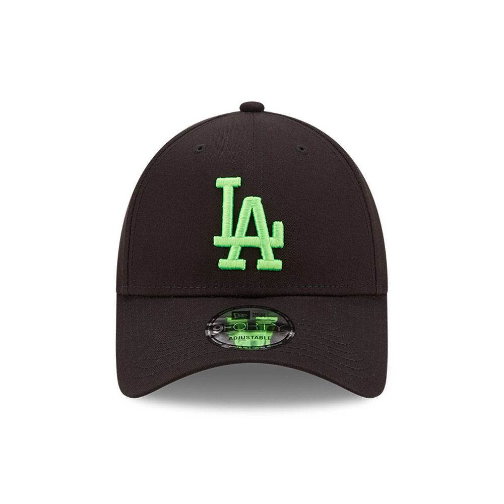 LA Dodgers Neon Logo Black 9FORTY Cap