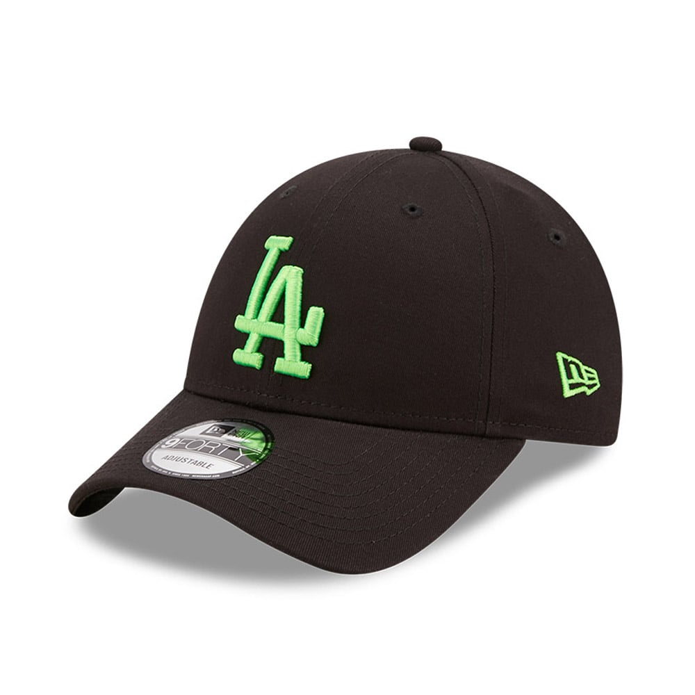 LA Dodgers Neon Logo Black 9FORTY Cap