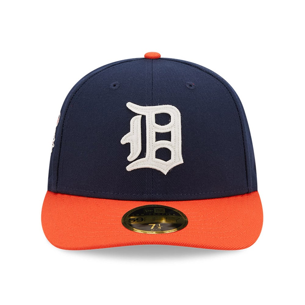 Detroit Tigers Cooperstown Patch Blue 59FIFTY Low Profile Cap