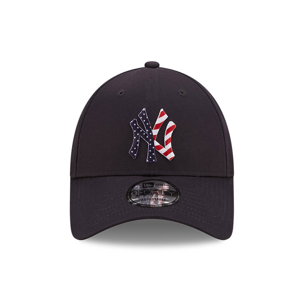 New York Yankees Logo Infill Dunkelblaue 9FORTY Cap