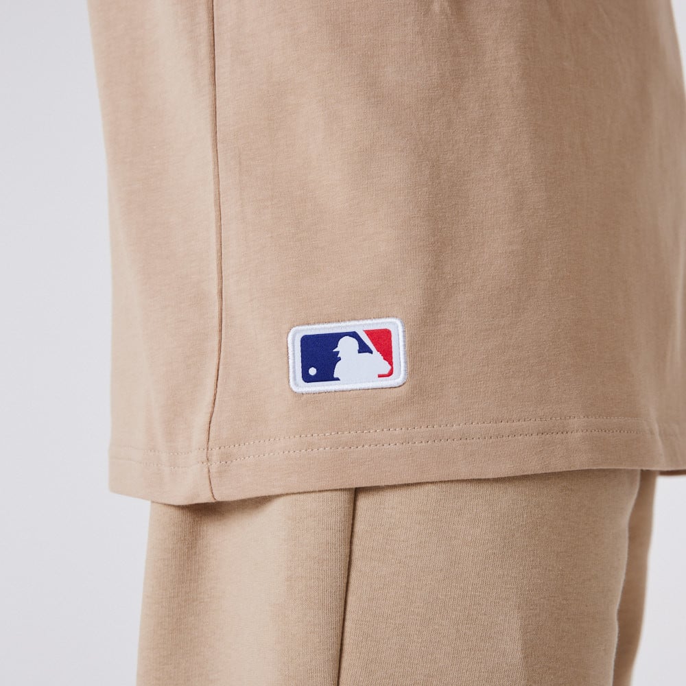 LA Dodgers MLB Colour Essentials Beige Oversized T-Shirt