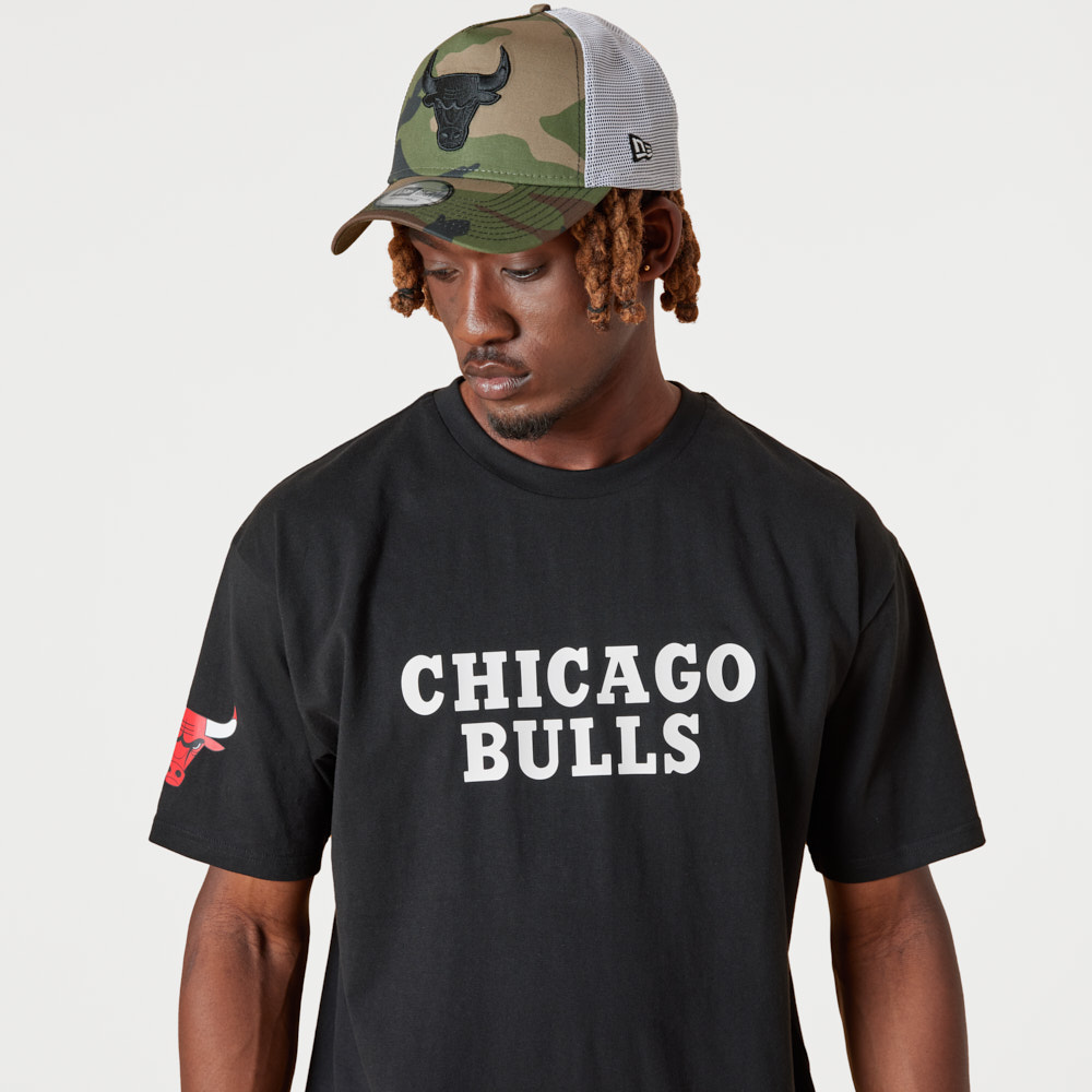 Chicago Bulls Wordmark Black T-Shirt