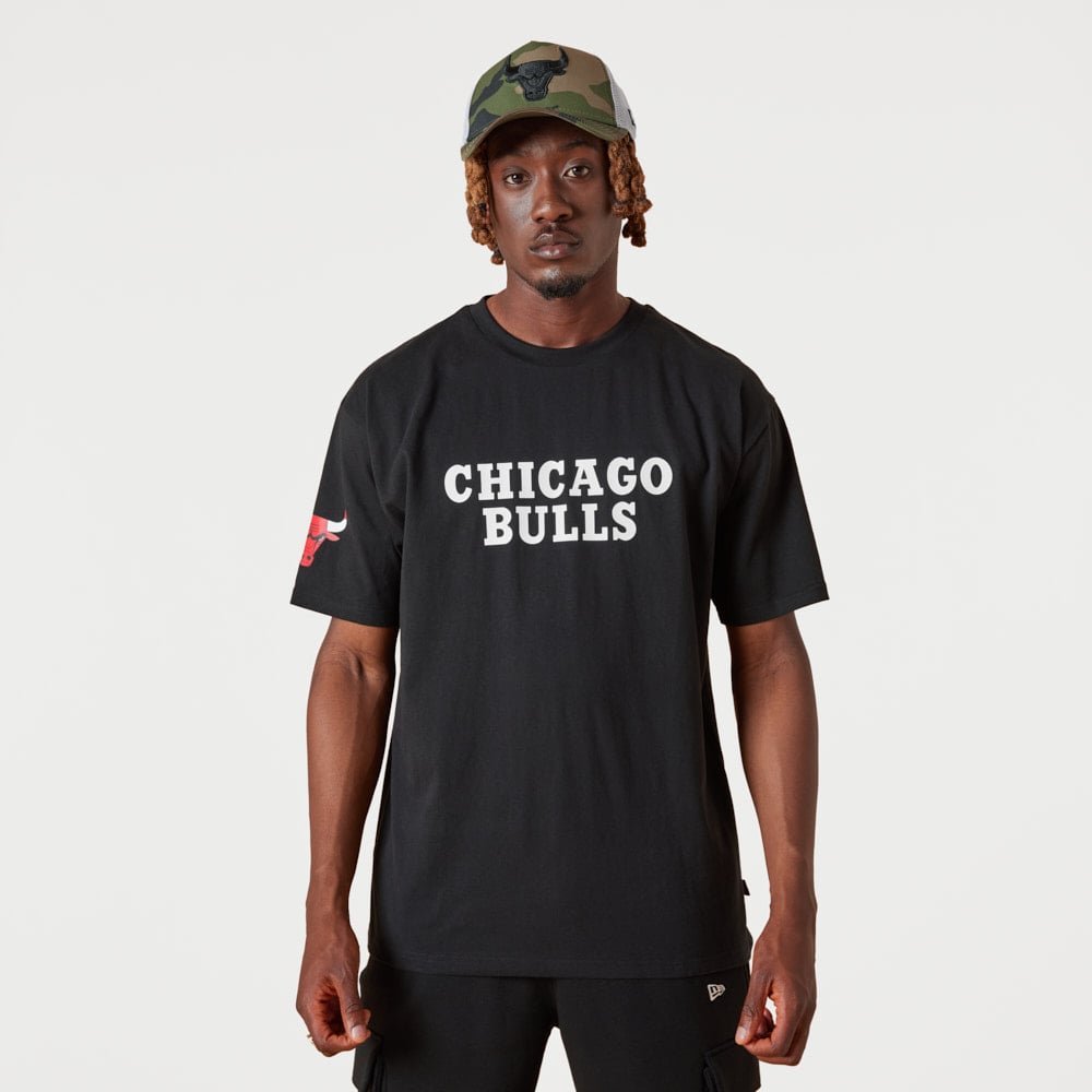 Chicago Bulls Wordmark Black T-Shirt