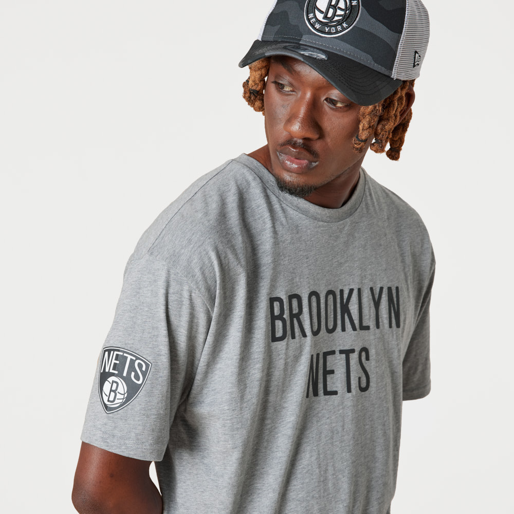 Brooklyn Nets Wordmark Grey T-Shirt