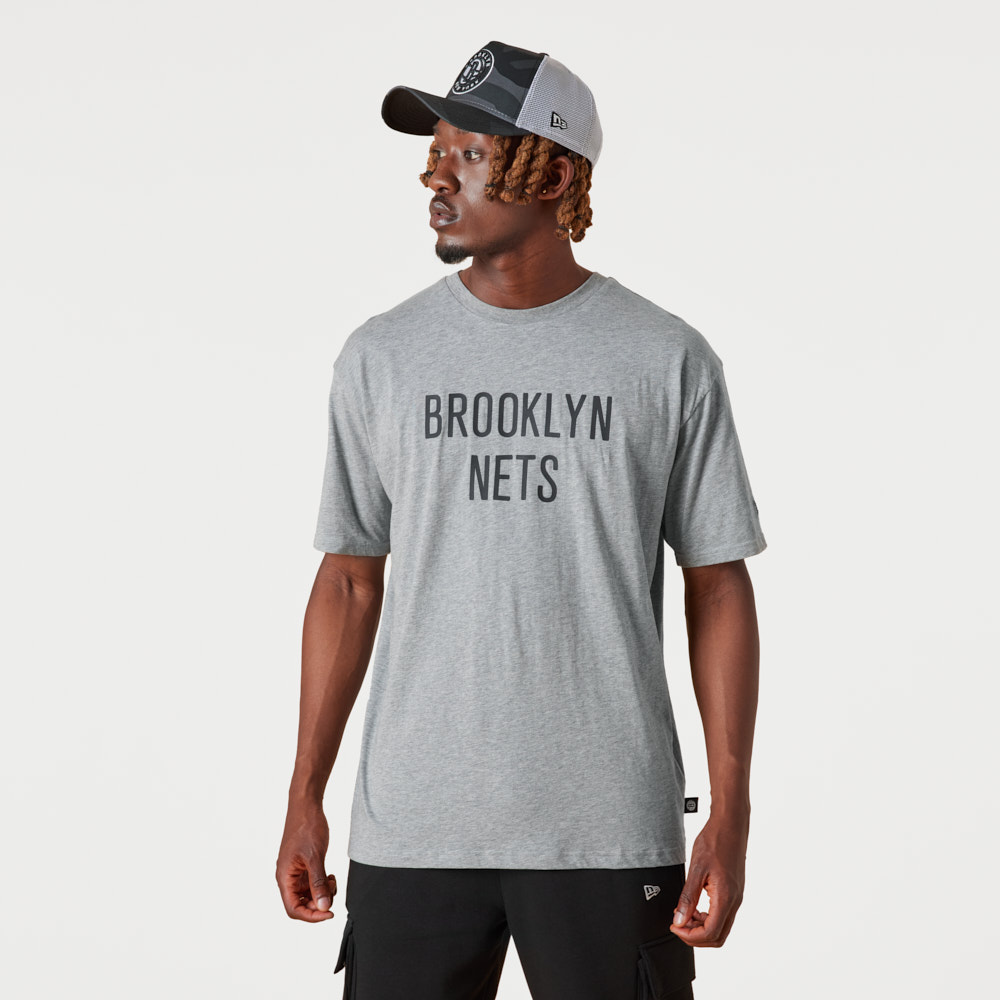 Brooklyn Nets Wordmark Grey T-Shirt