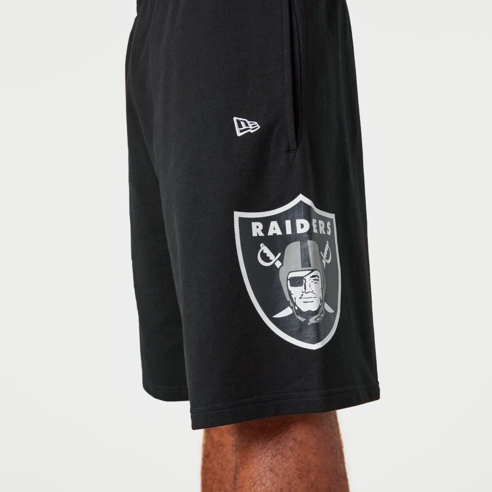 Las Vegas Raiders Washed Team Logo Black Shorts