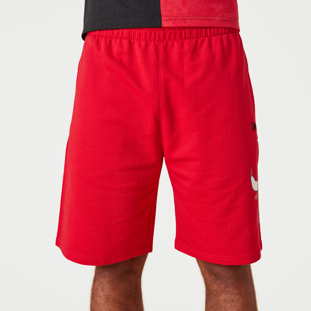 Chicago Bulls Washed Team Logo Red Shorts