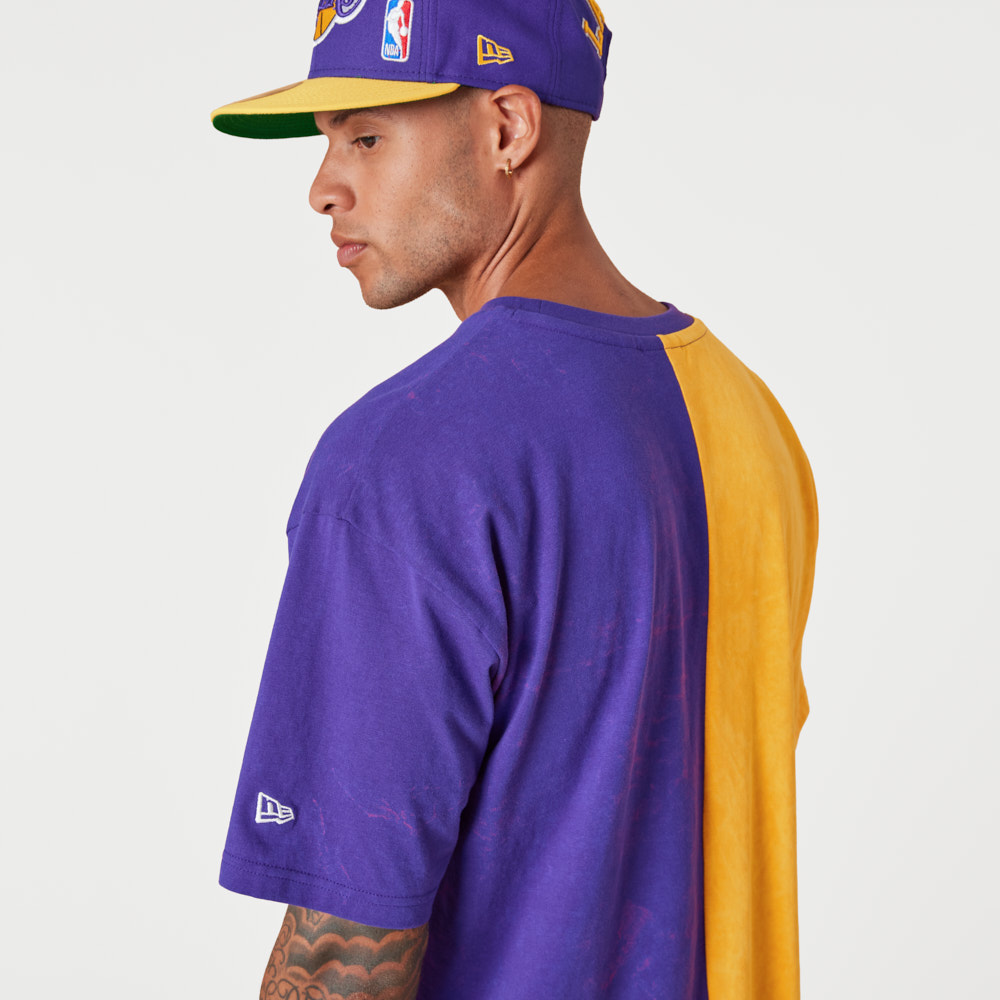 LA Lakers Washed Graphic Purple T-Shirt