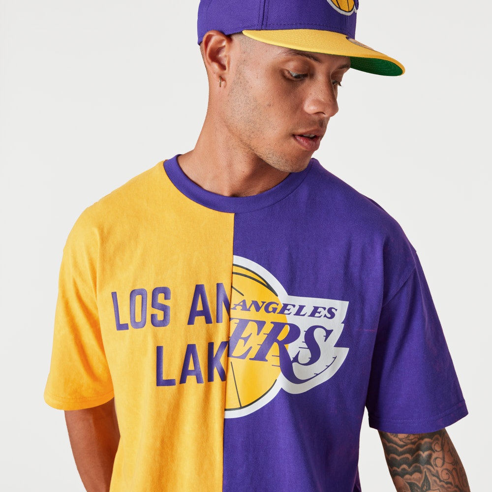 LA Lakers Washed Graphic Purple T-Shirt