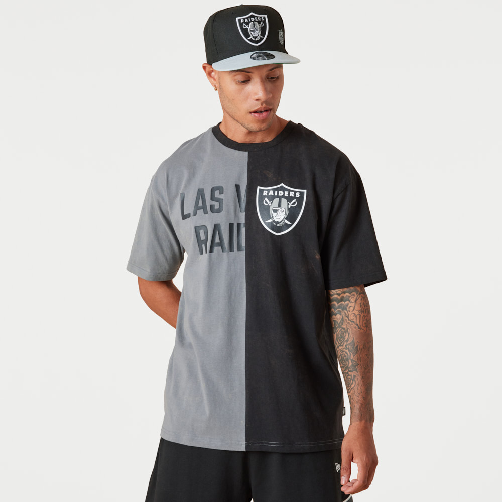 Las Vegas Raiders Washed Graphic Grey T-Shirt