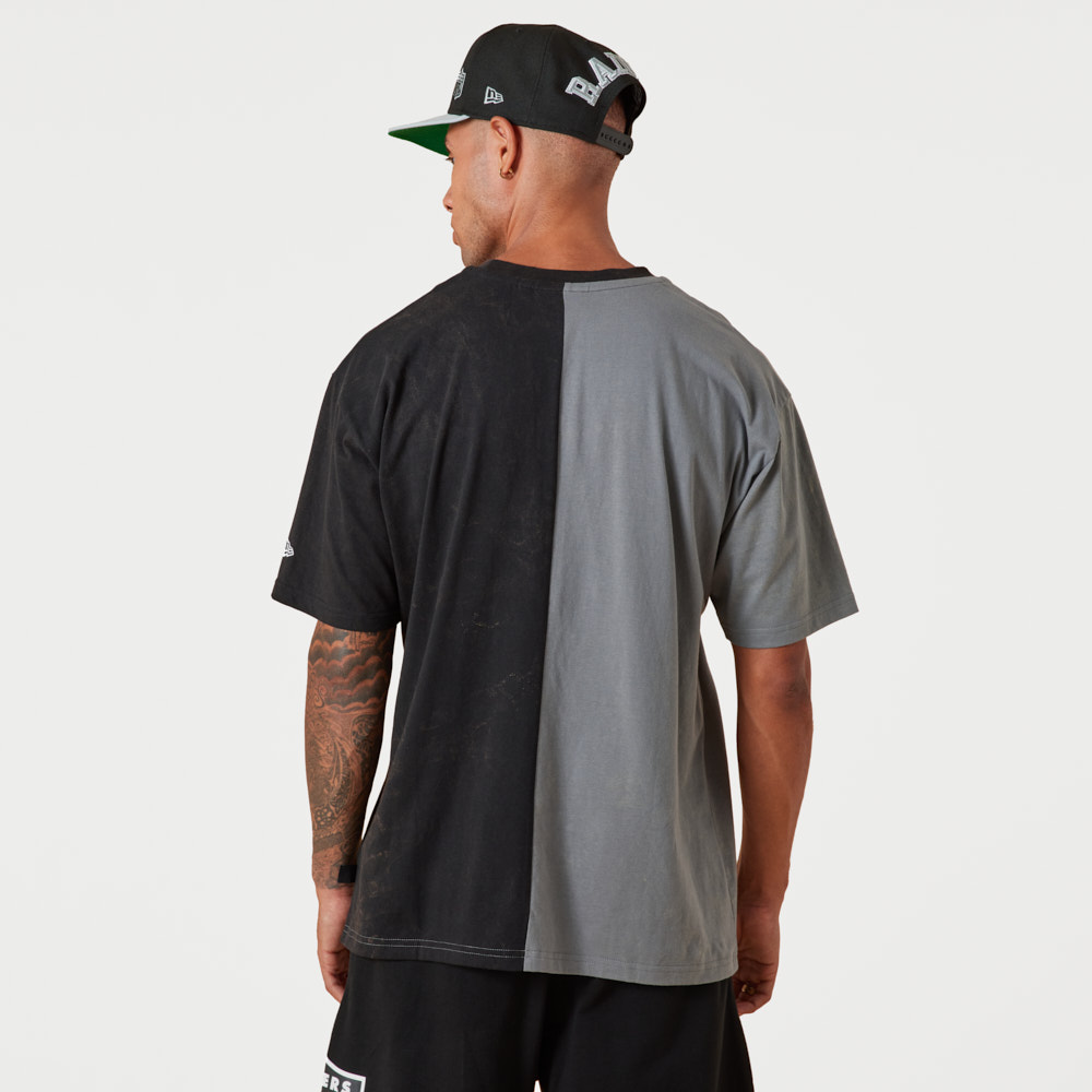 Las Vegas Raiders Split Graphic Grey T-Shirt