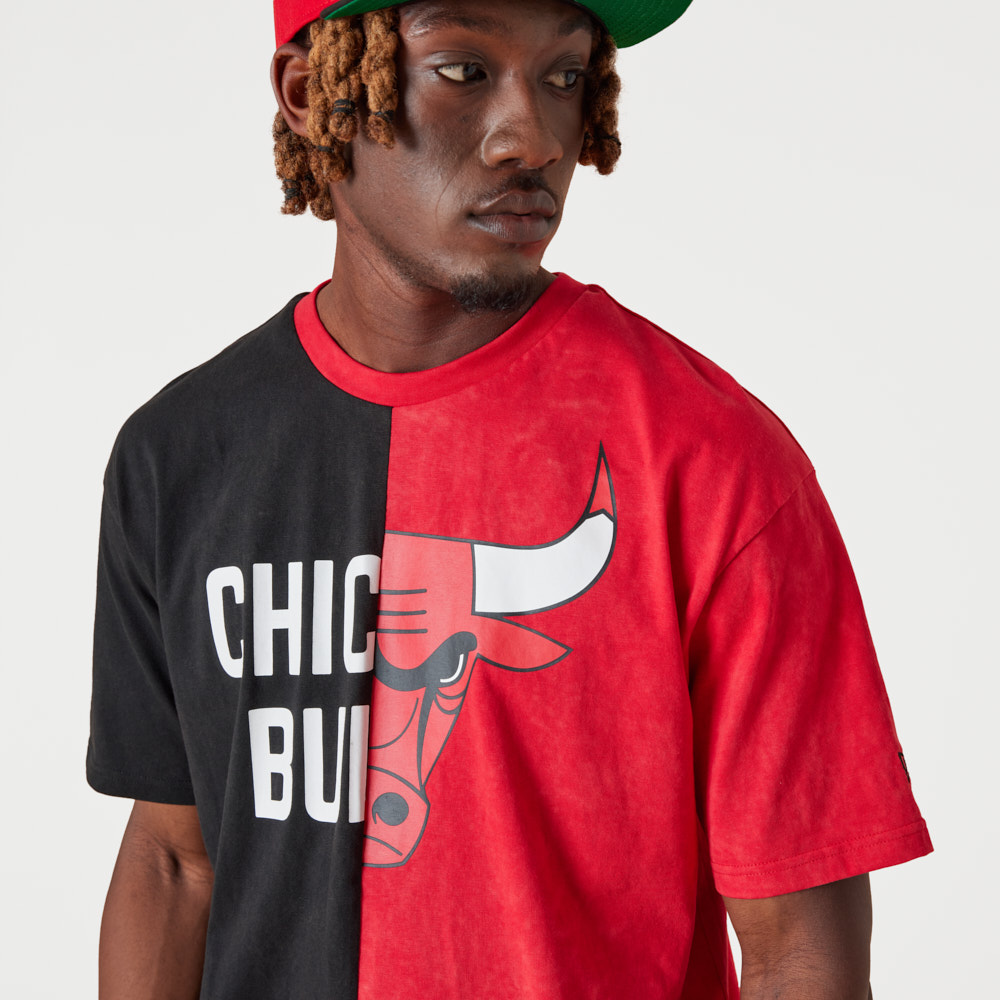 Chicago Bulls Washed Graphic Red T-Shirt