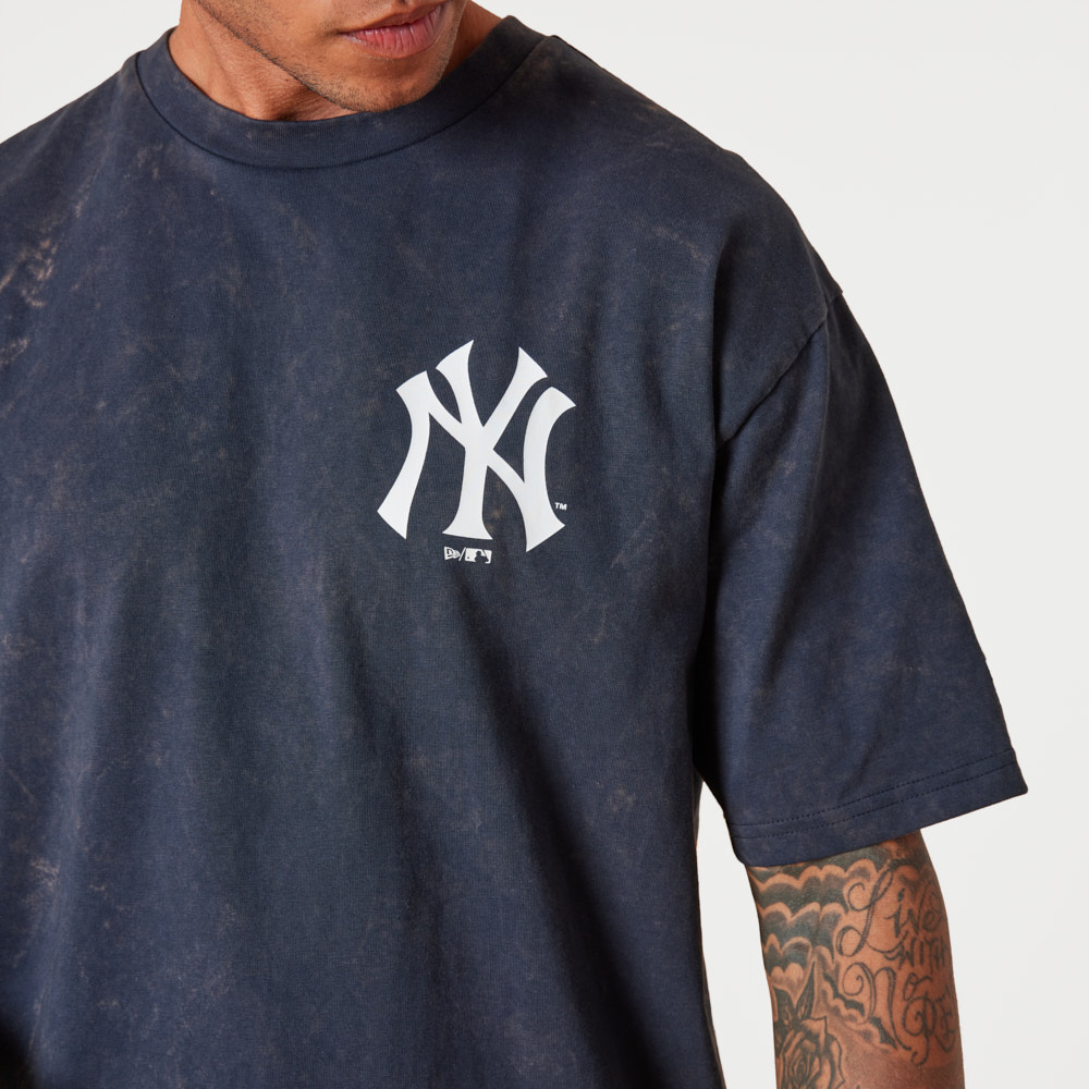 T-shirt Bleu Marine New York Yankees Team Logo