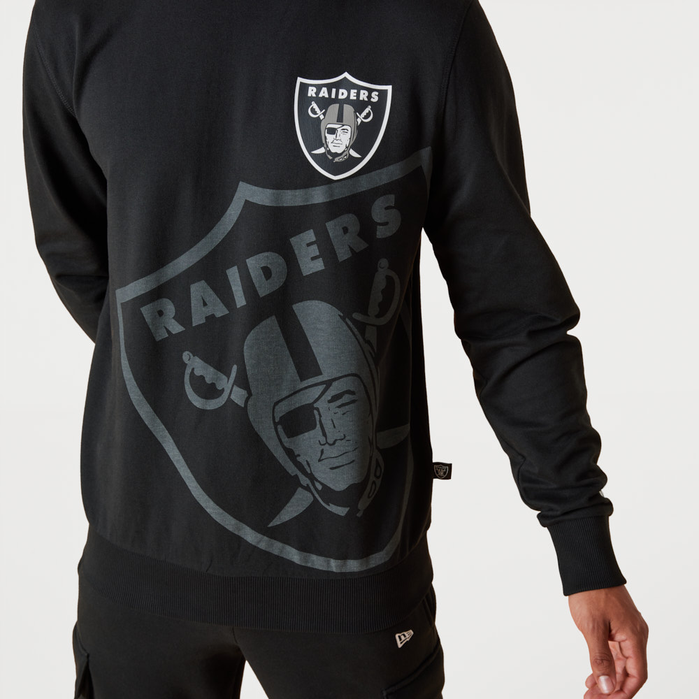 Las Vegas Raiders Washed Graphic Black Sweatshirt