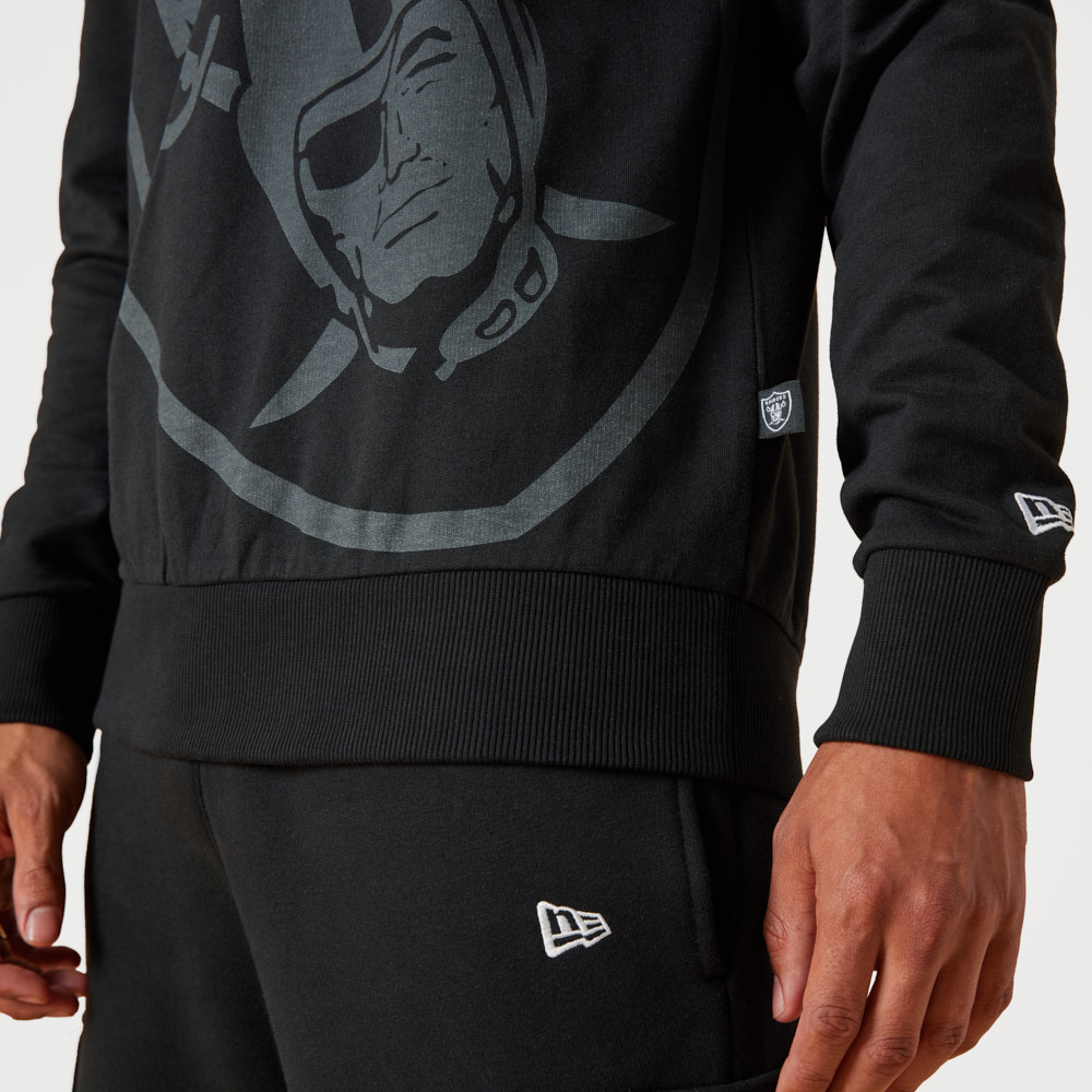 Las Vegas Raiders Washed Graphic Black Sweatshirt