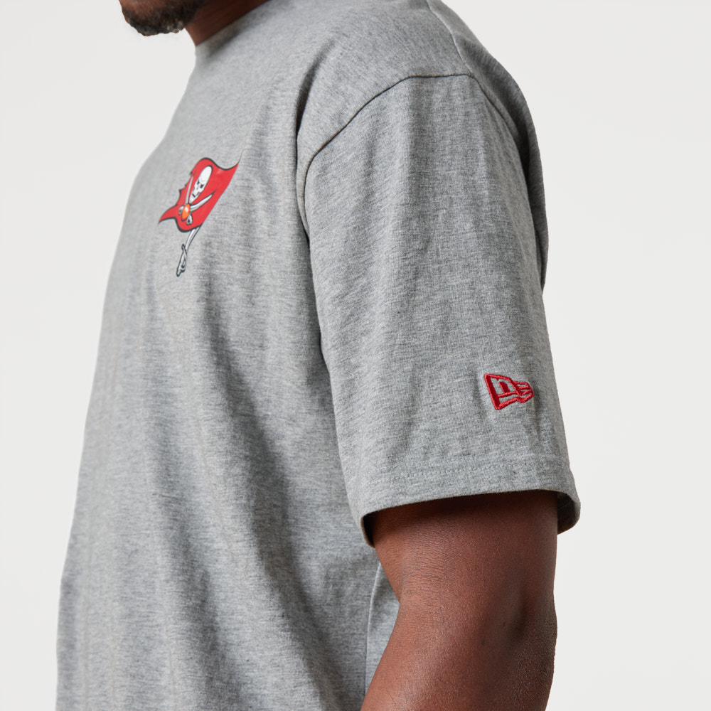 Tampa Bay Buccaneers NFL Team Logo Grey T-Shirt