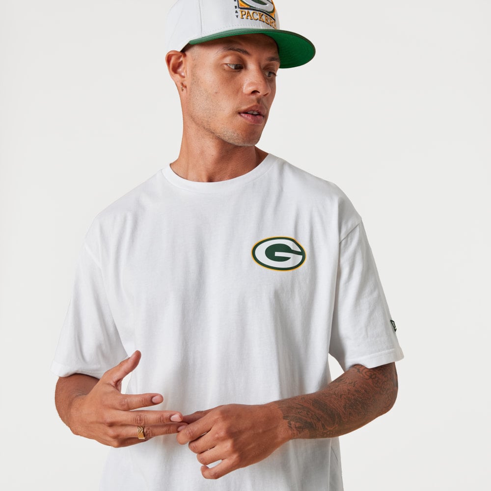 Green Bay Packers NFL Team Logo White T-Shirt
