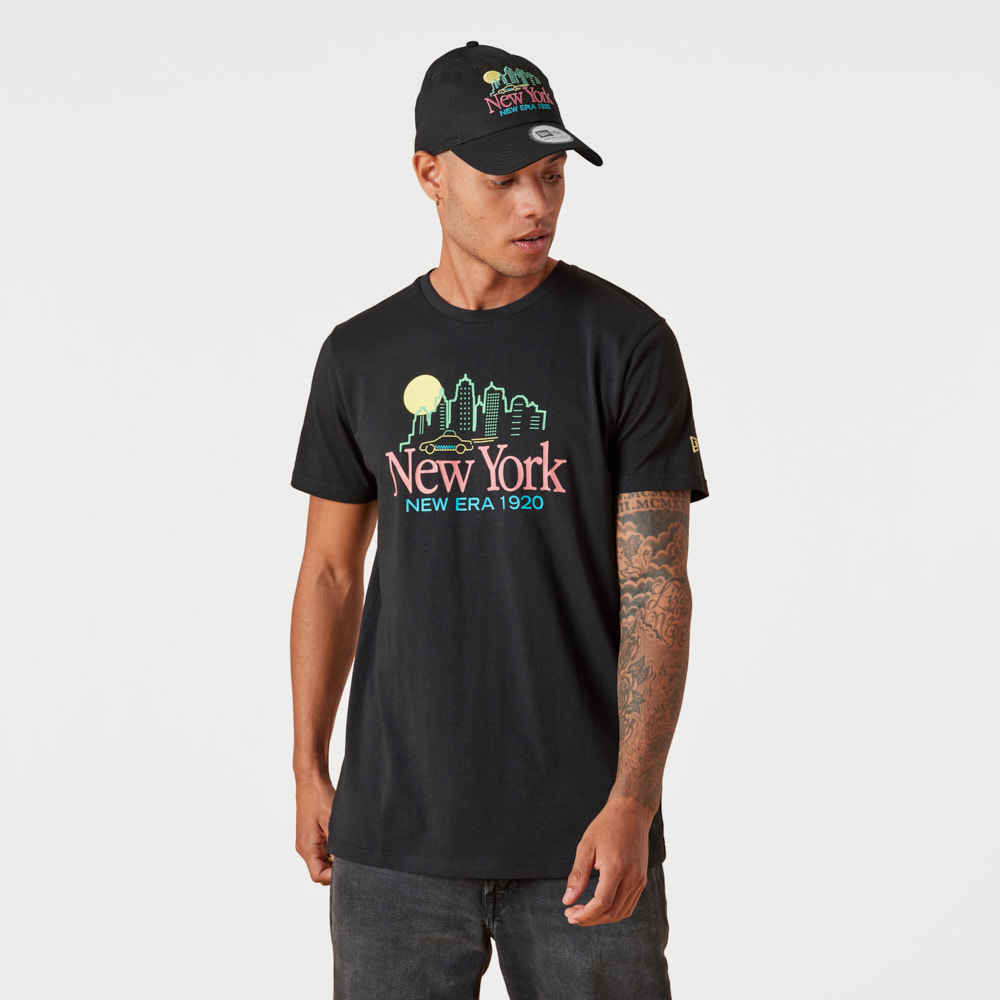 New Era Summer Vibes Graphic Black T-Shirt