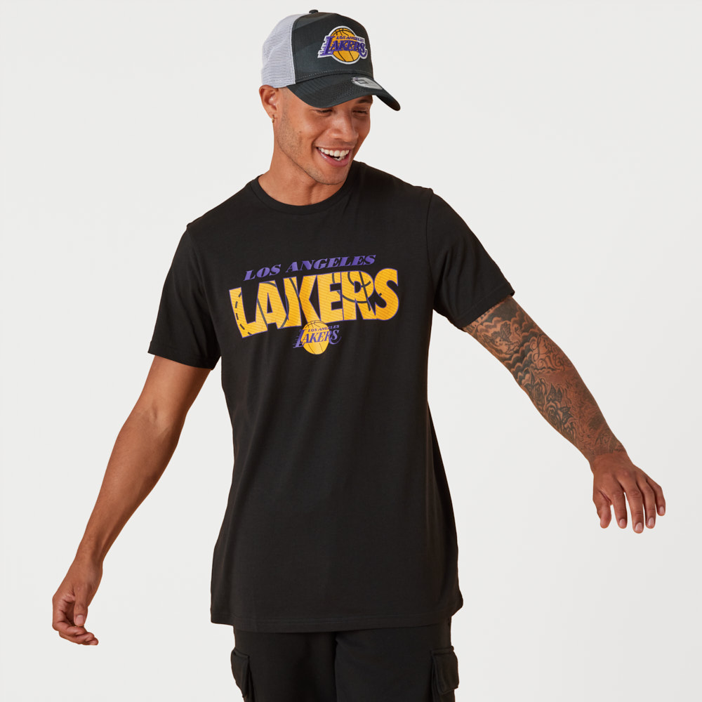 Lakers denominativa Camiseta negra B5684_331 | New Era Cap España