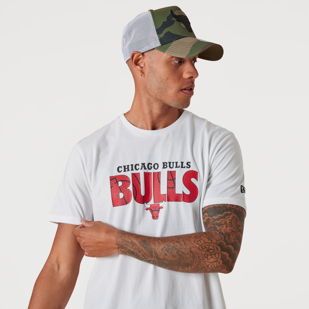 Chicago Bulls NBA Wordmark White T-Shirt
