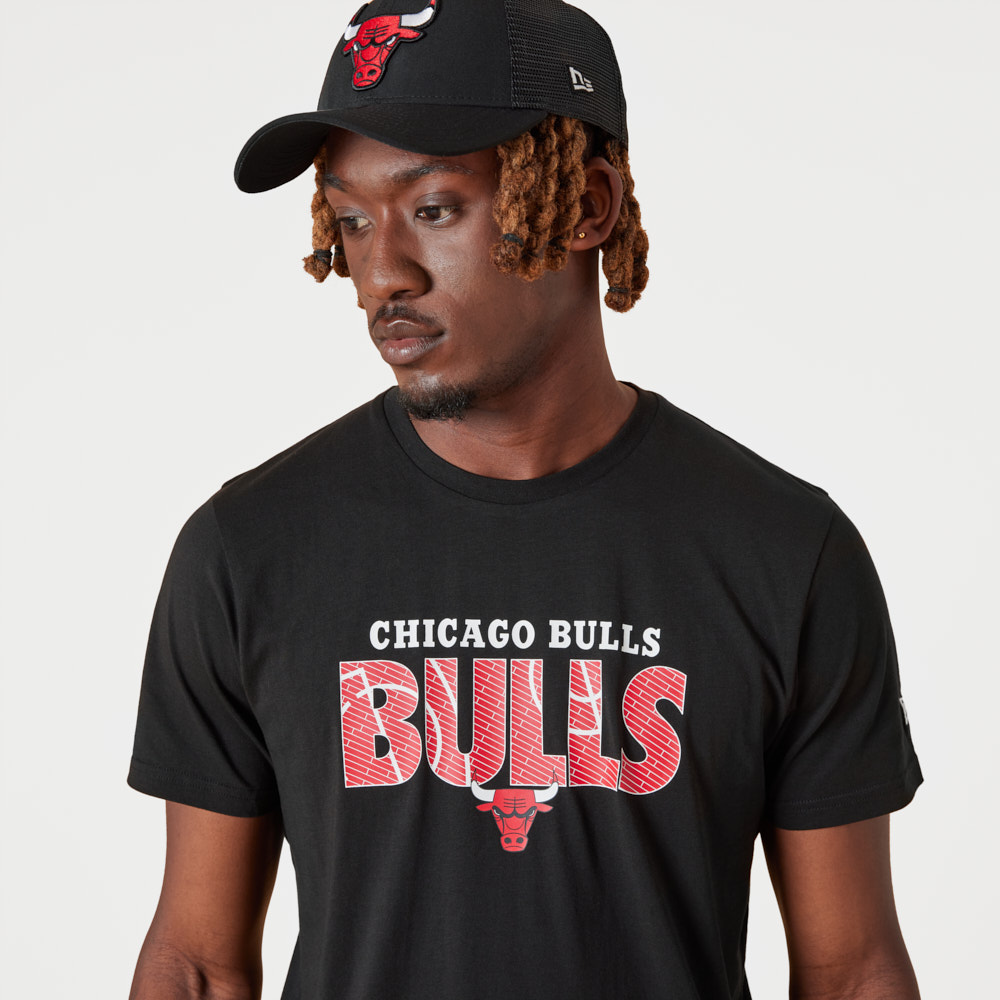 Chicago Bulls NBA Wordmark Black T-Shirt