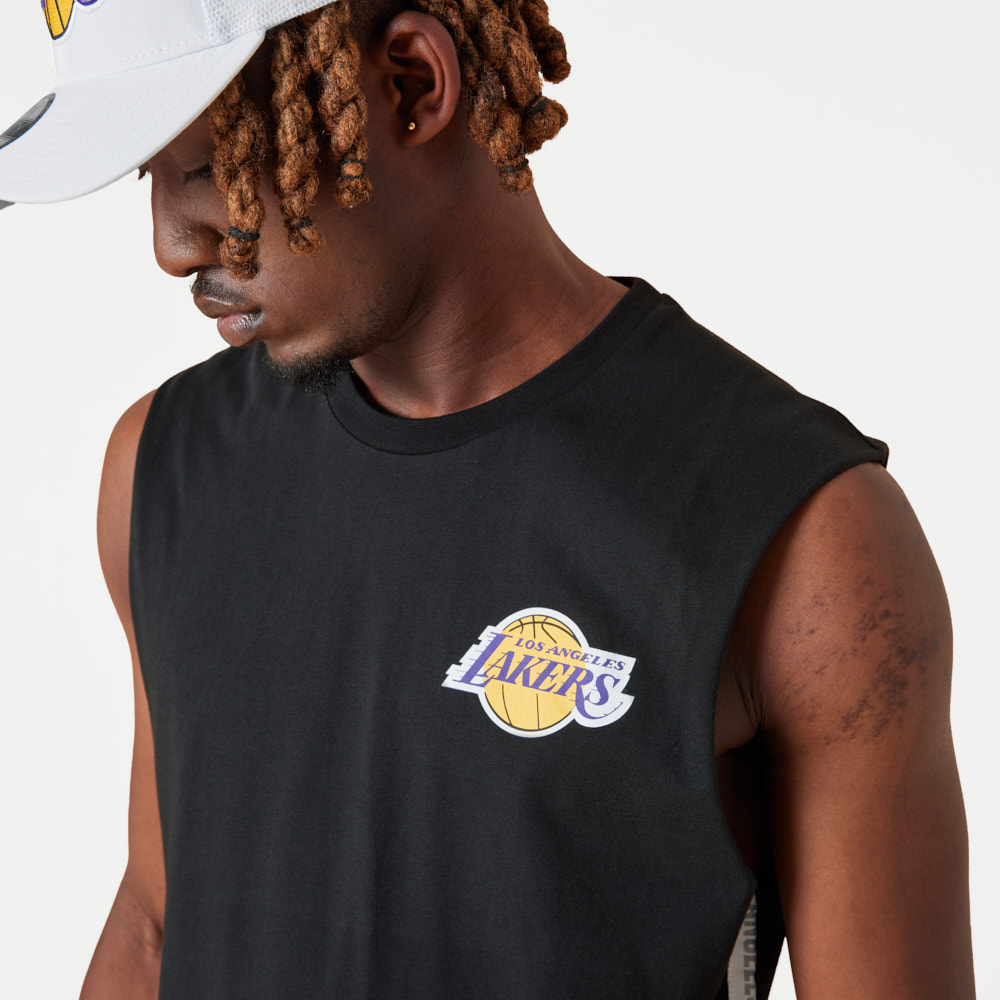 LA Lakers NBA Team Logo Nero Canotta
