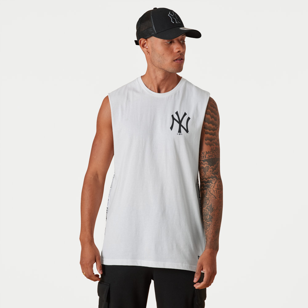 New York Yankees MLB Team Logo White Tank Top