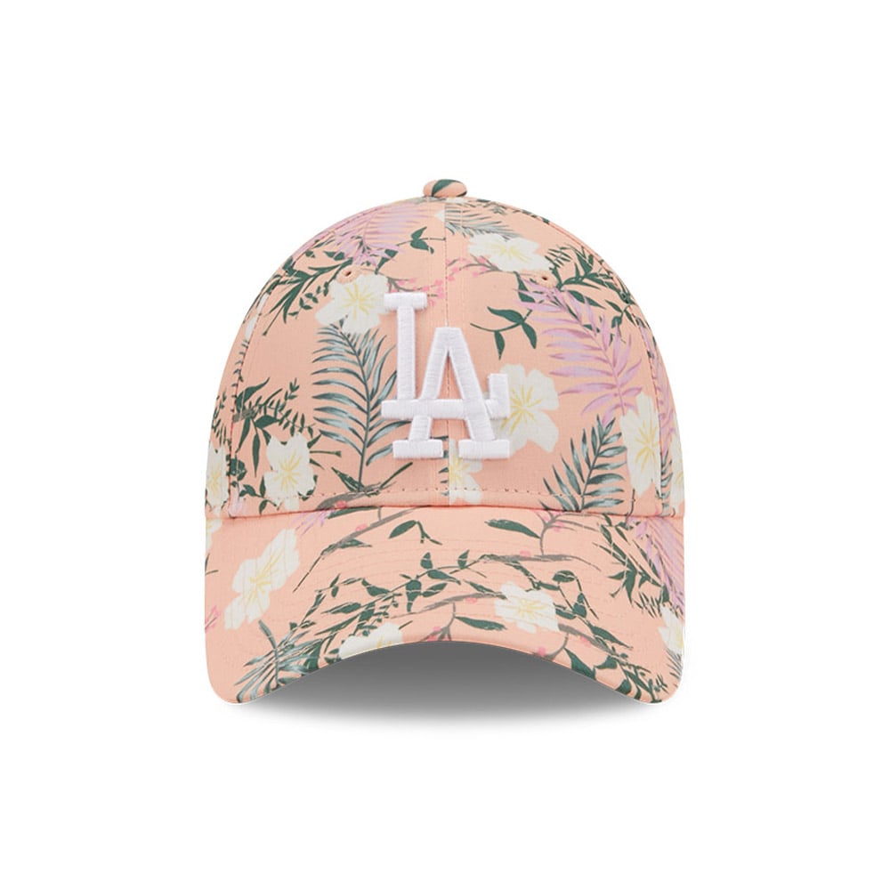 LA Dodgers Floral Womens Pink 9FORTY Adjustable Cap