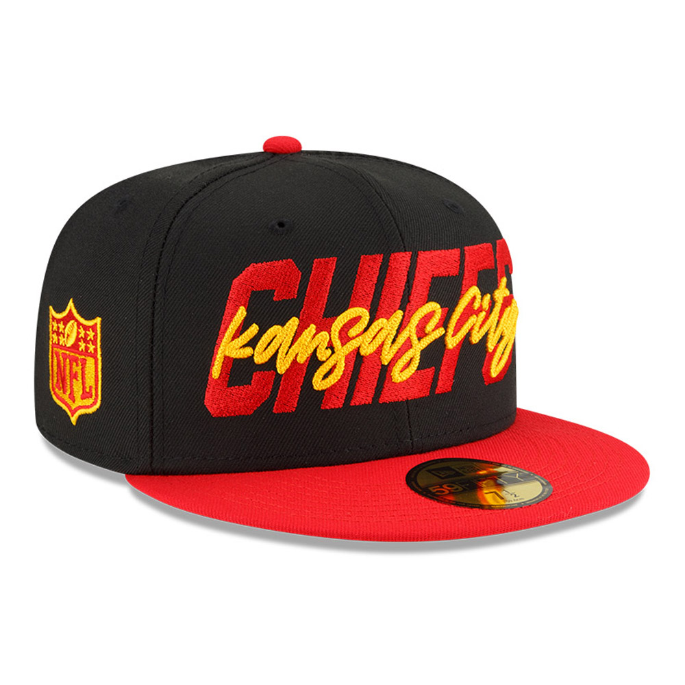 Kansas City Chiefs NFL Draft Black 59FIFTY Fitted Cap