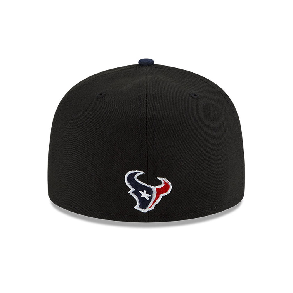 Schwarze Houston Texans NFL Draft 59FIFTY Fitted Cap