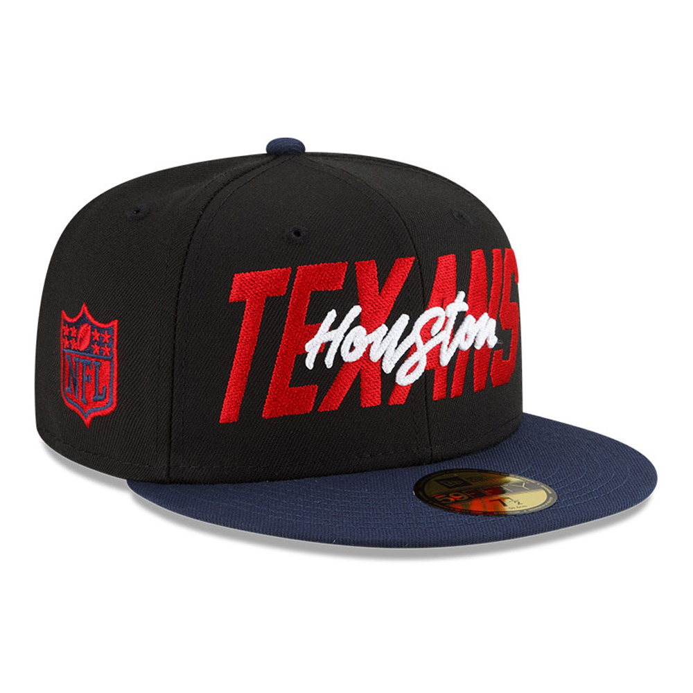 Cappellino 59FIFTY Fitted Houston Texans NFL Draft Nero