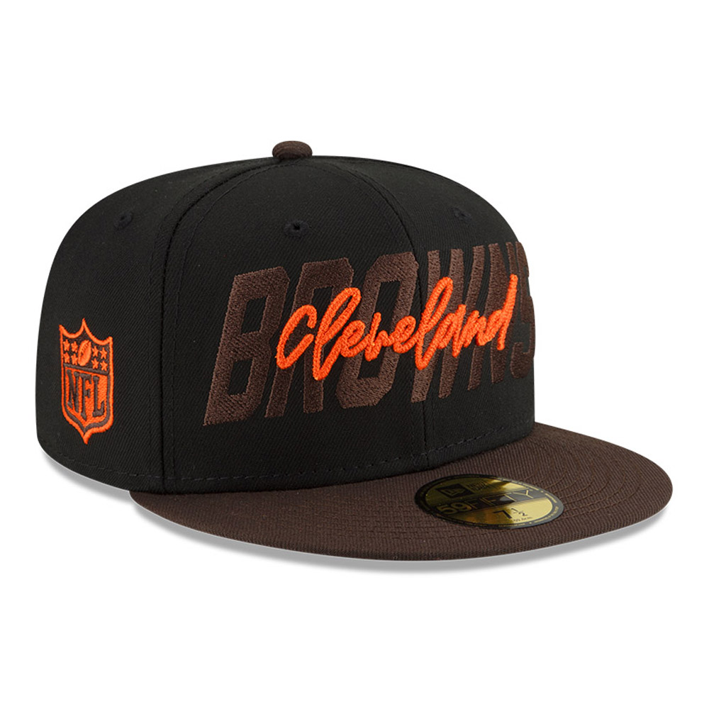 Cleveland Browns NFL Draft Black 59FIFTY Fitted Cap