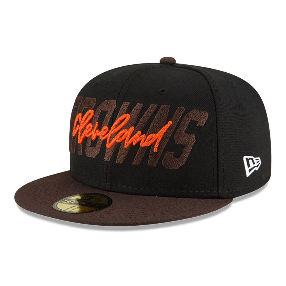 Cleveland Browns NFL Draft Black 59FIFTY Fitted Cap