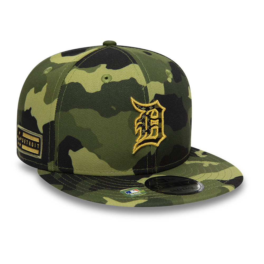 Detroit Tigers MLB Armed Forces Camo 9FIFTY Snapback Cap