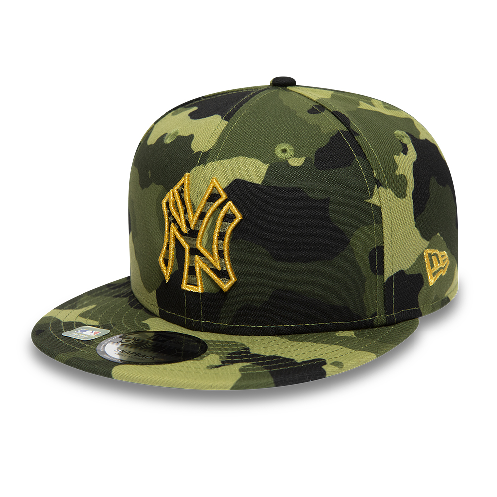 New York Yankees MLB Armed Forces Camo 9FIFTY Snapback Cap