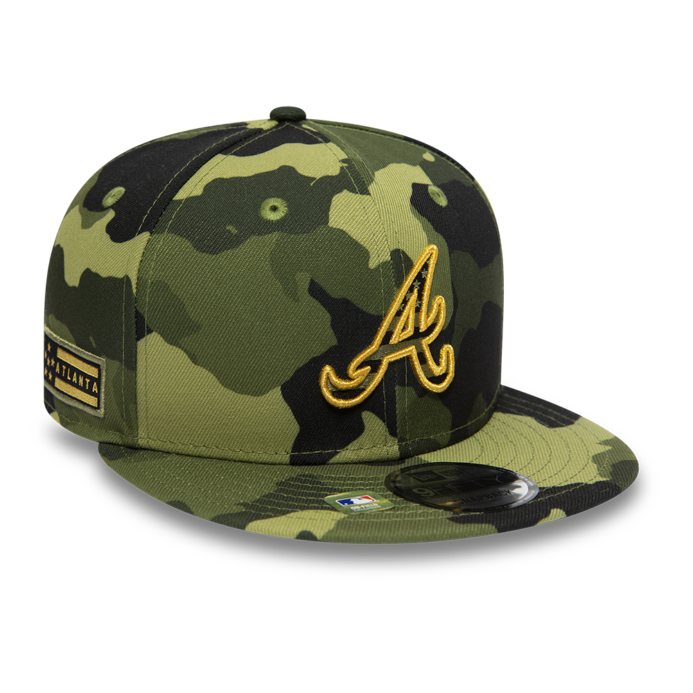 Atlanta Braves MLB Armed Forces Camo 9FIFTY Snapback Cap