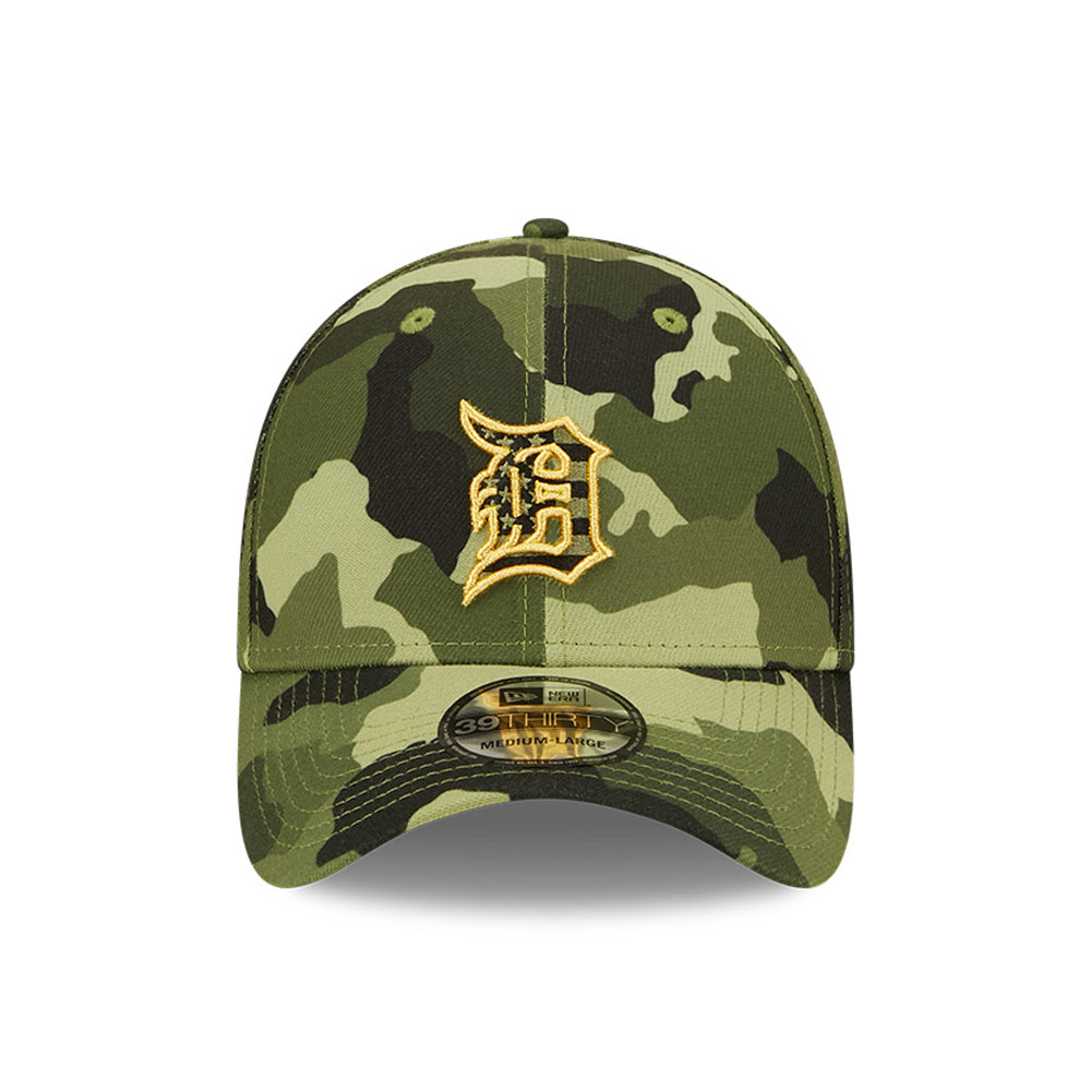 Detroit Tigers MLB Armed Forces Camo 39THIRTY Stretch Fit Cap
