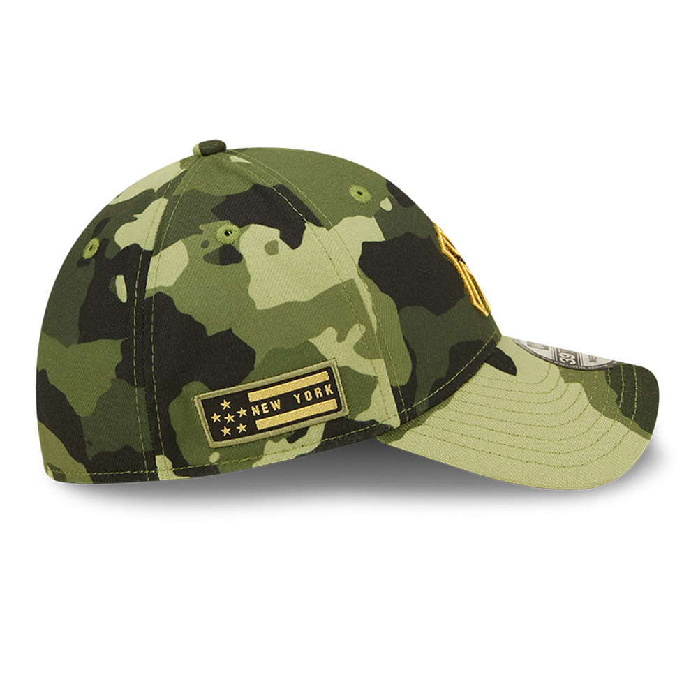 New York Yankees MLB Armed Forces Camo 39THIRTY Stretch Fit Cap