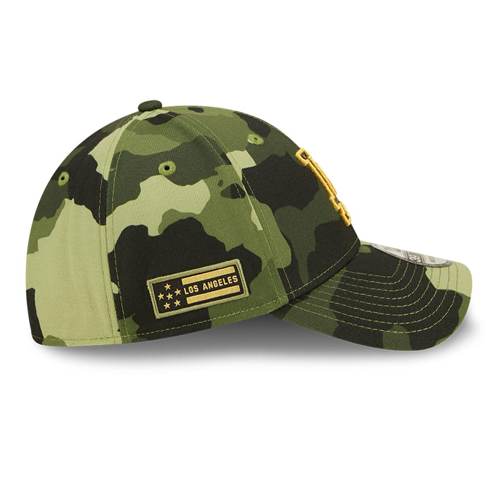 LA Dodgers MLB Armed Forces Camo 39THIRTY Stretch Fit Cap