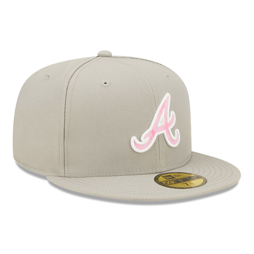 Atlanta Braves MLB Mothers Day Grey 59FIFTY Fitted Cap