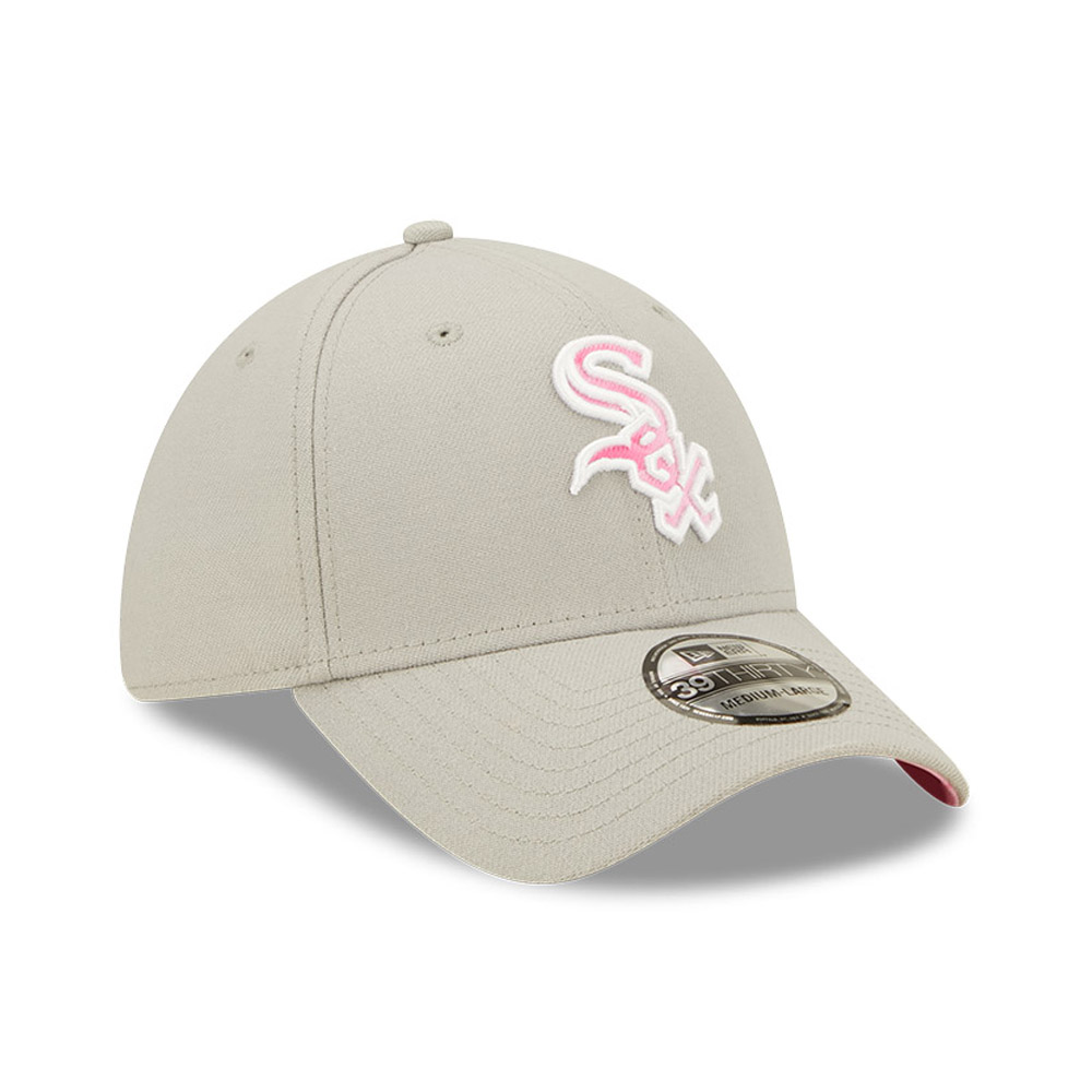 Chicago White Sox MLB Mothers Day Grey 39THIRTY Stretch Fit Cap