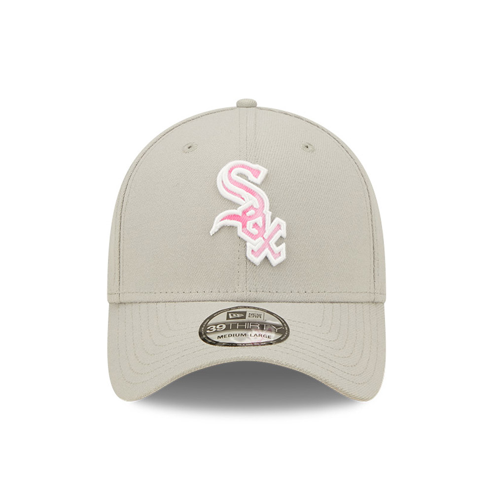 Chicago White Sox MLB Mothers Day Grey 39THIRTY Stretch Fit Cap
