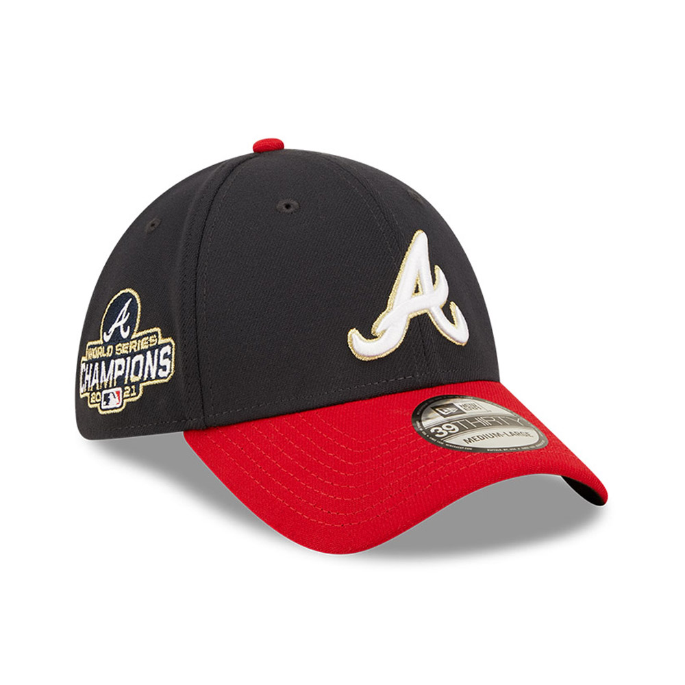 Atlanta Braves MLB Gold Navy 39THIRTY Cap