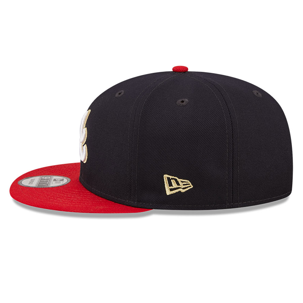 Atlanta Braves MLB Gold Navy 9FIFTY Cap