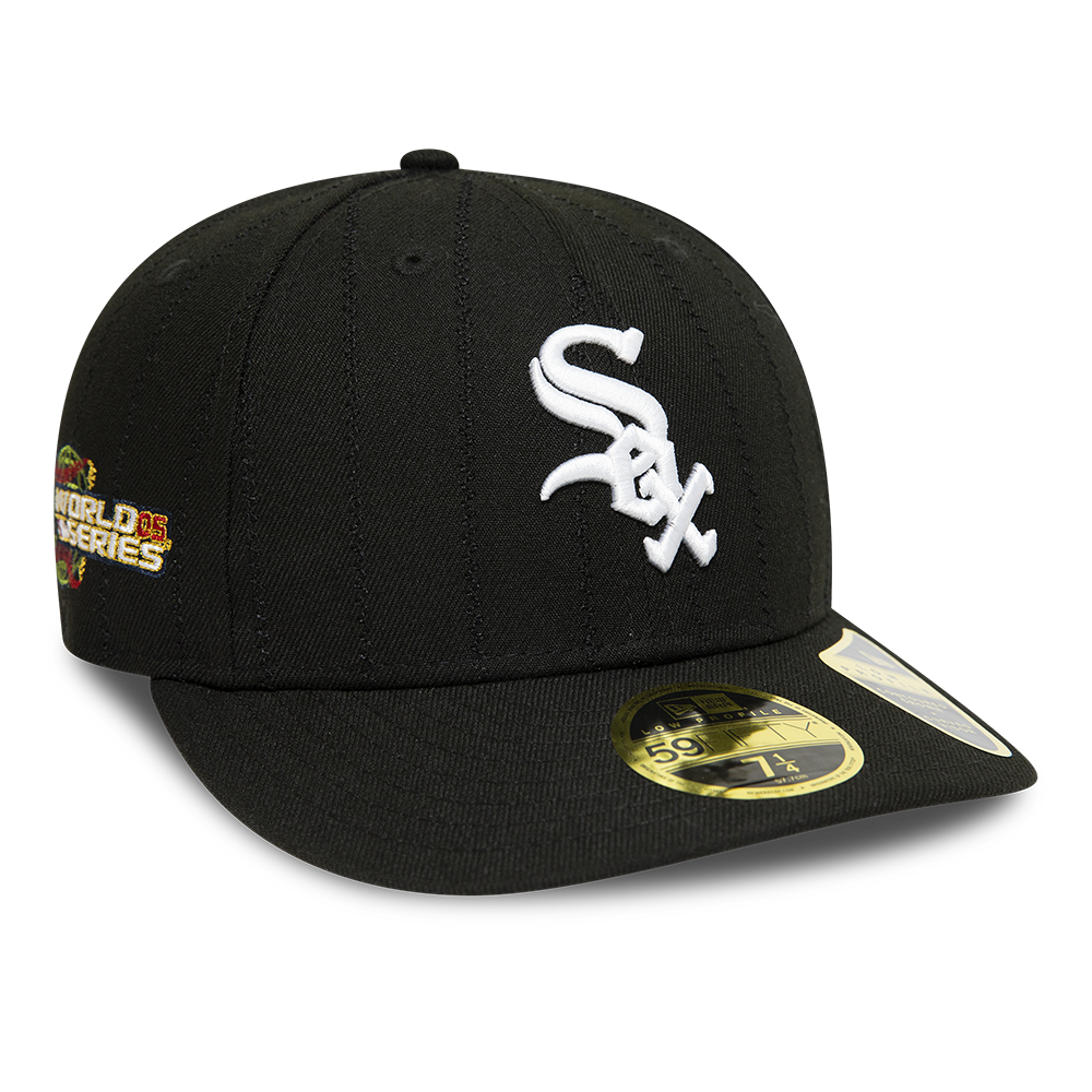 Chicago White Sox Heritage Patch Negro 59FIFTY Gorra de perfil bajo