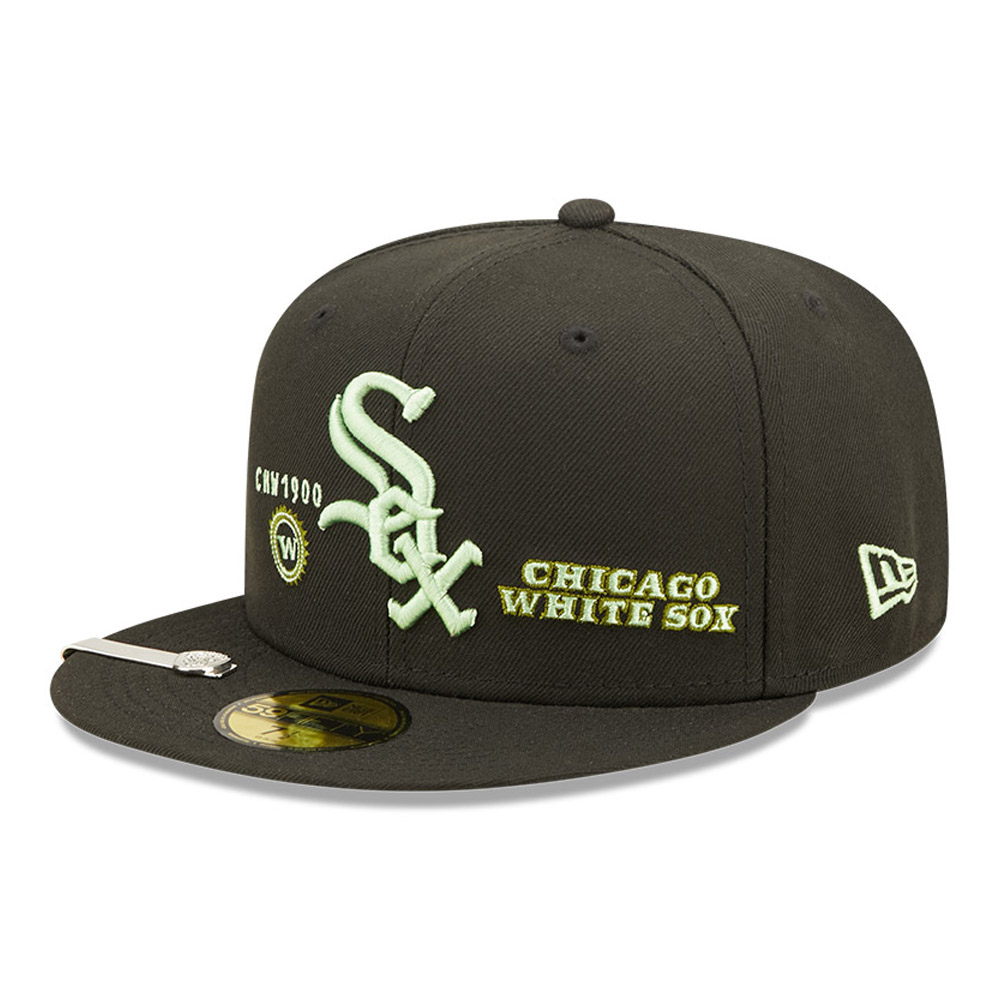 Schwarze Chicago White Sox MLB Money 59FIFTY Fitted Cap